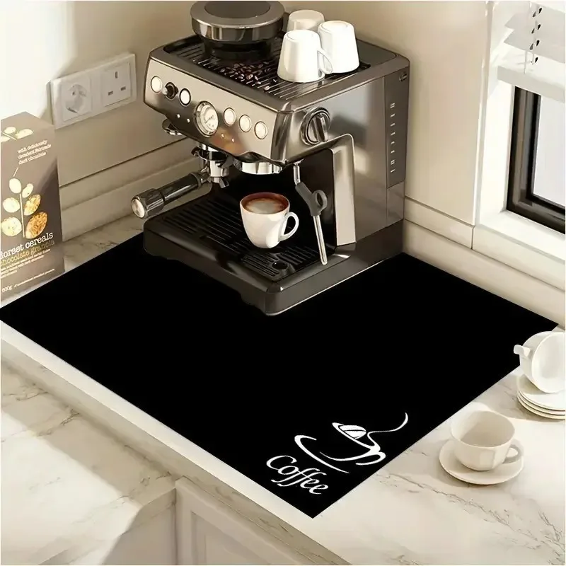 Coffee Mat Absorbent Mat Kitch - Bar Mat Rubber avaliação e preço