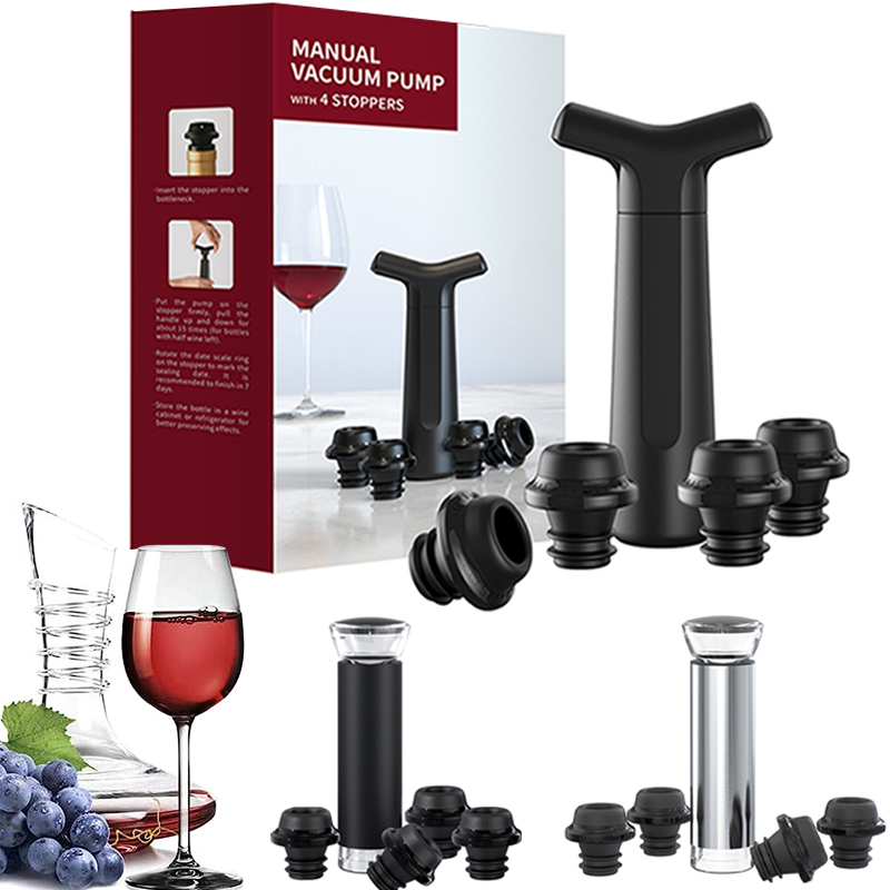 Vacuum Wine Stoppers Vacuum Pu - Wine Preservation Pump avaliação e preço