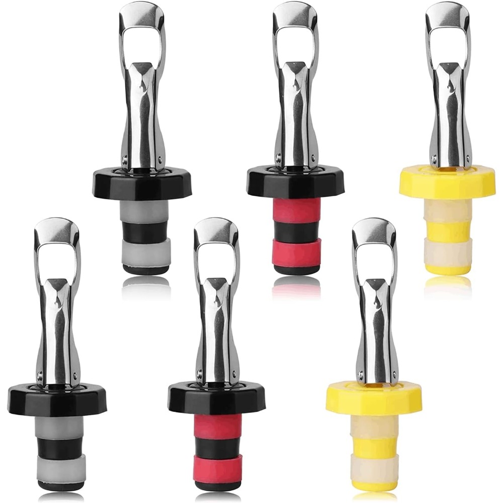 6 Pieces Reusable Silicone Win - Wine Preservation Pump avaliação e preço