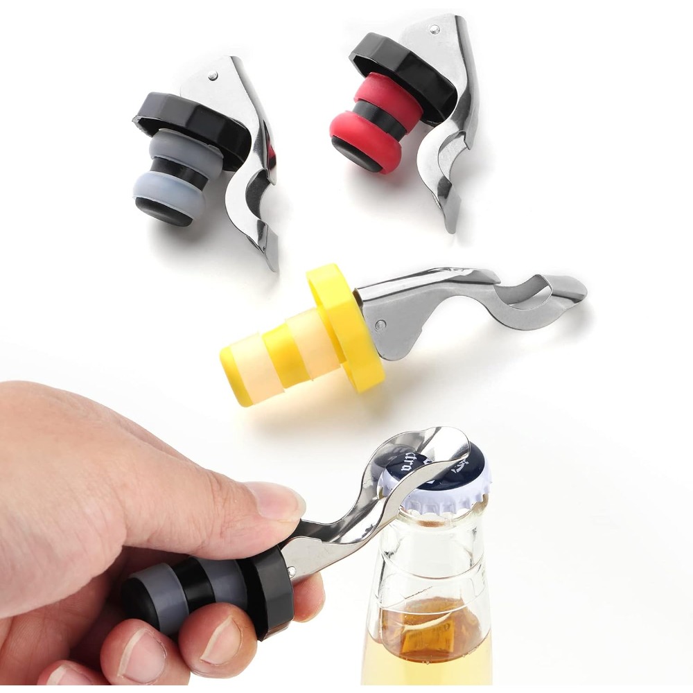 6 Pieces Reusable Silicone Win - Wine Preservation Pump avaliação e preço
