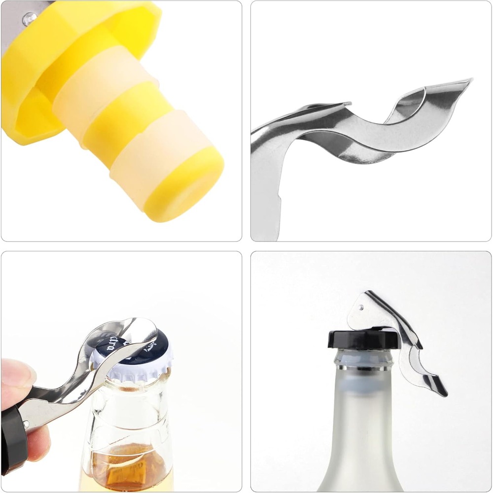 6 Pieces Reusable Silicone Win - Wine Preservation Pump avaliação e preço
