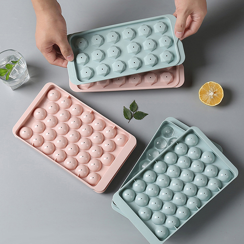 1Pc 3D Round Tray with Lid Pla - Ice Mold Sphere avaliação e preço