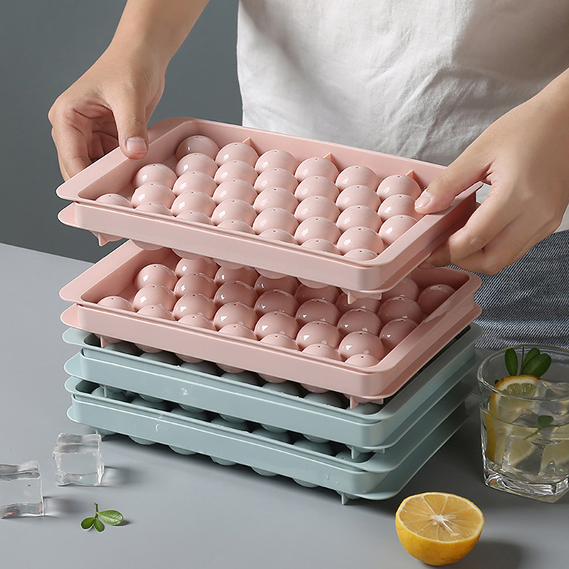 1Pc 3D Round Tray with Lid Pla - Ice Mold Sphere avaliação e preço