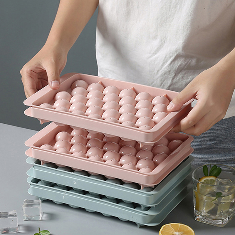 1Pc 3D Round Tray with Lid Pla - Ice Mold Sphere avaliação e preço