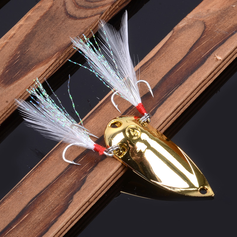 4pcs Fishing lures spoon metal - Jigger Double Sided avaliação e preço