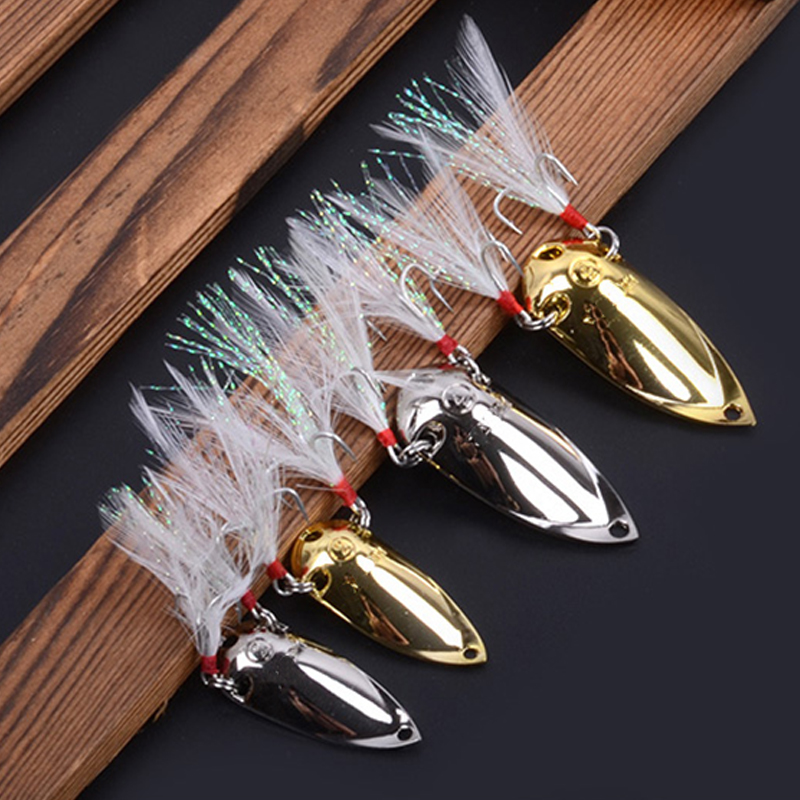 4pcs Fishing lures spoon metal - Jigger Double Sided avaliação e preço