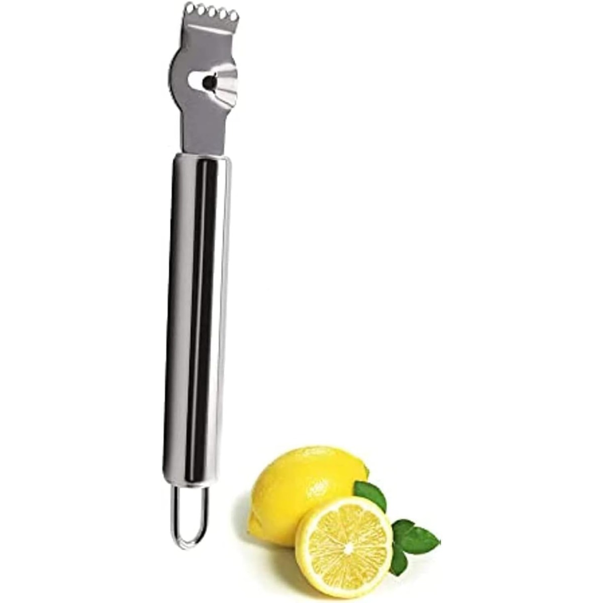Silver Lemon Zester Tool/Corer - Peeler Channel Knife avaliação e preço