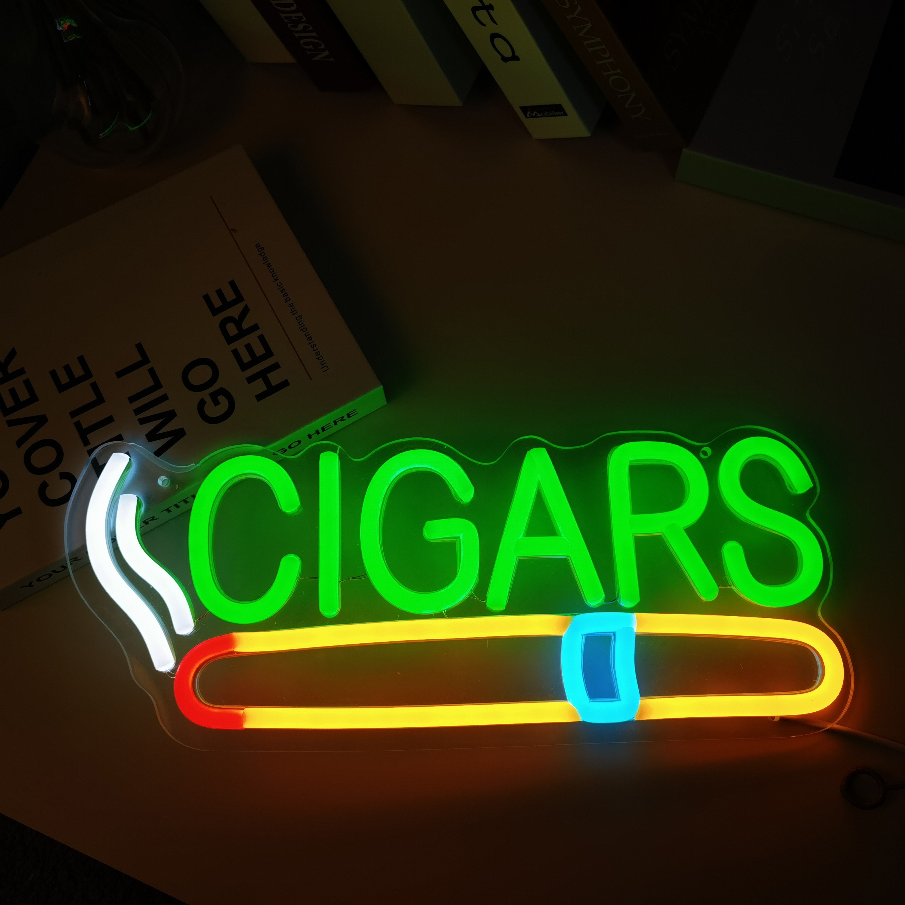 Cigar Shop Neon Sign, For Home - Home Bar Lounge avaliação e preço