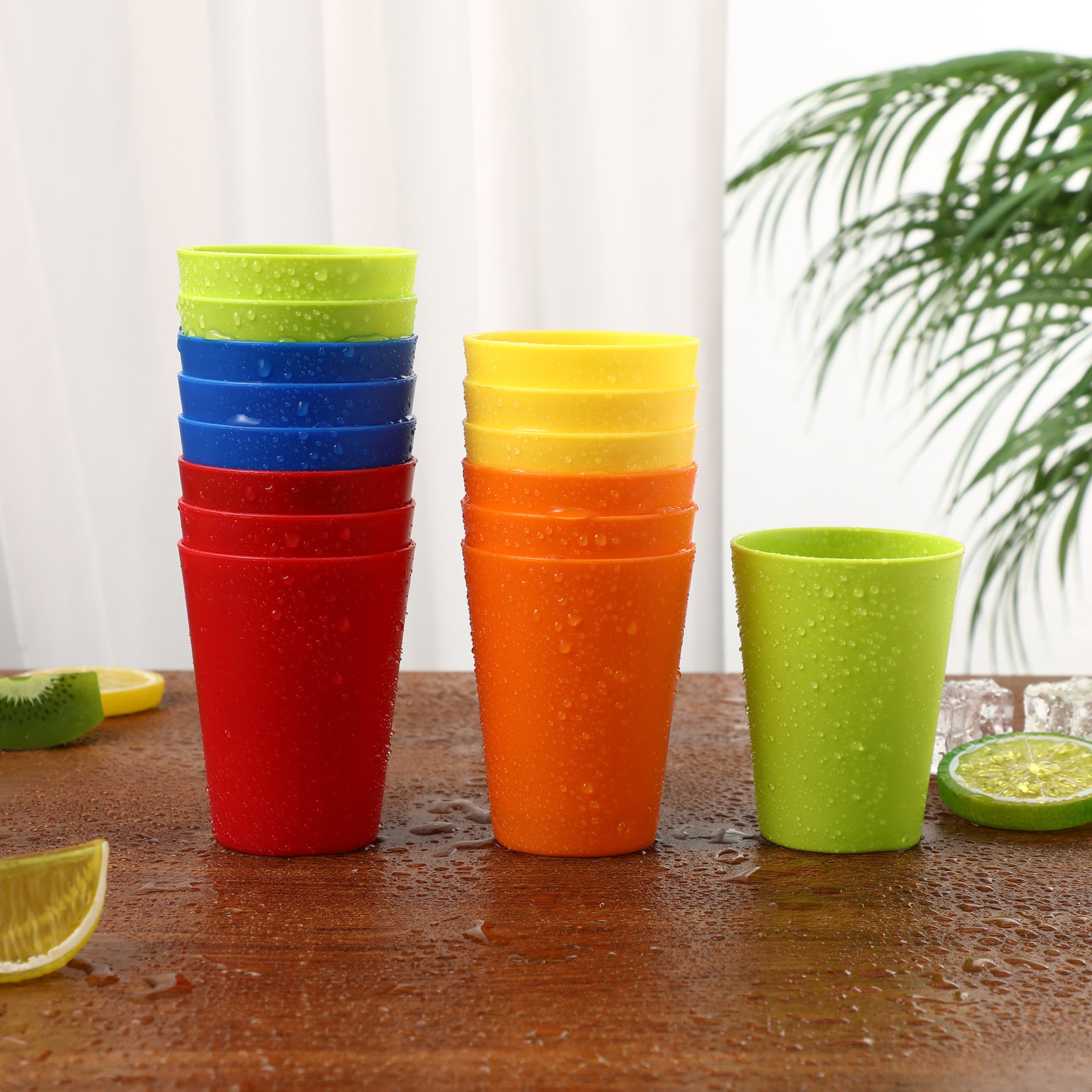 15Pcs Plastic Colorful Reusabl - Home Bar Supplies avaliação e preço