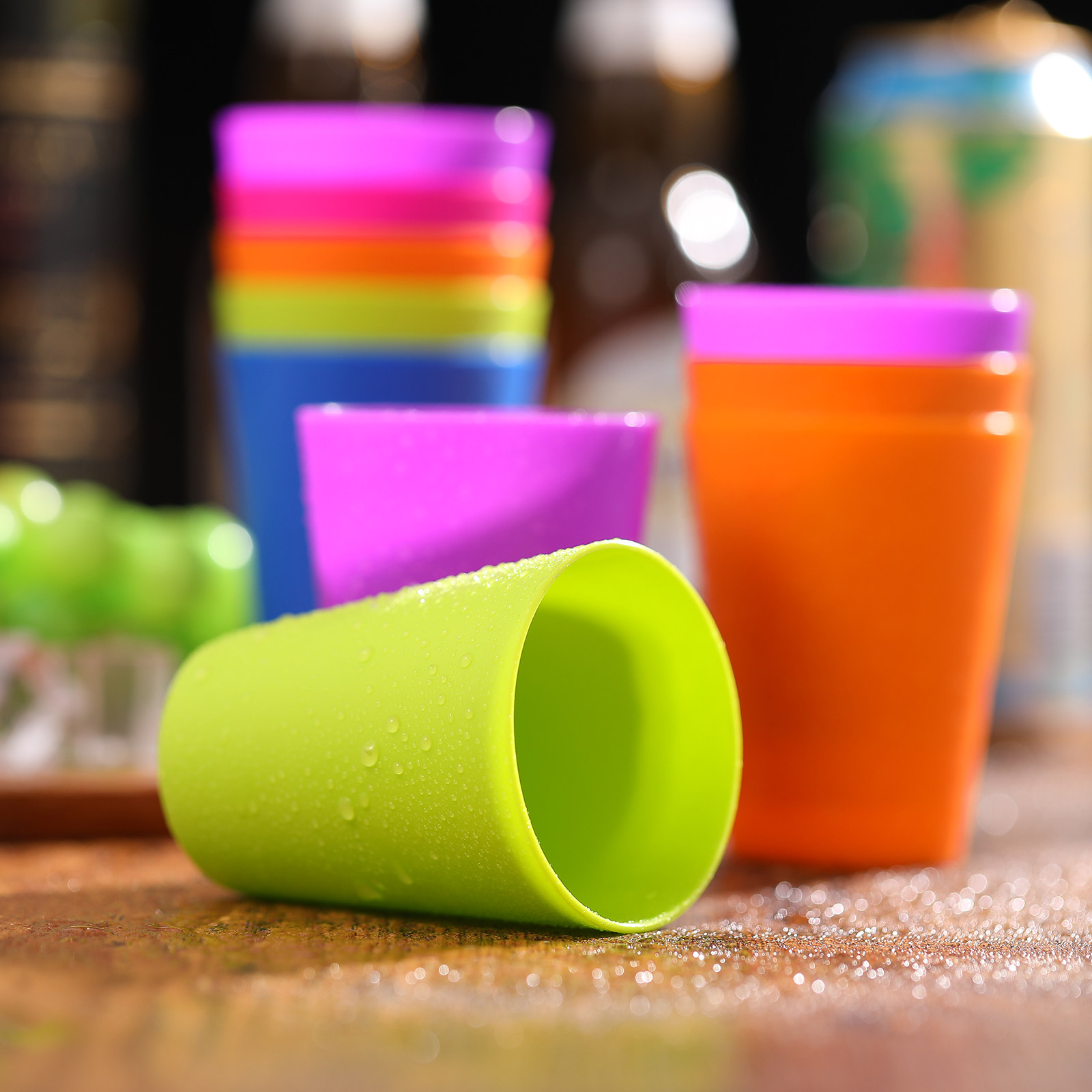 15Pcs Plastic Colorful Reusabl - Home Bar Supplies avaliação e preço