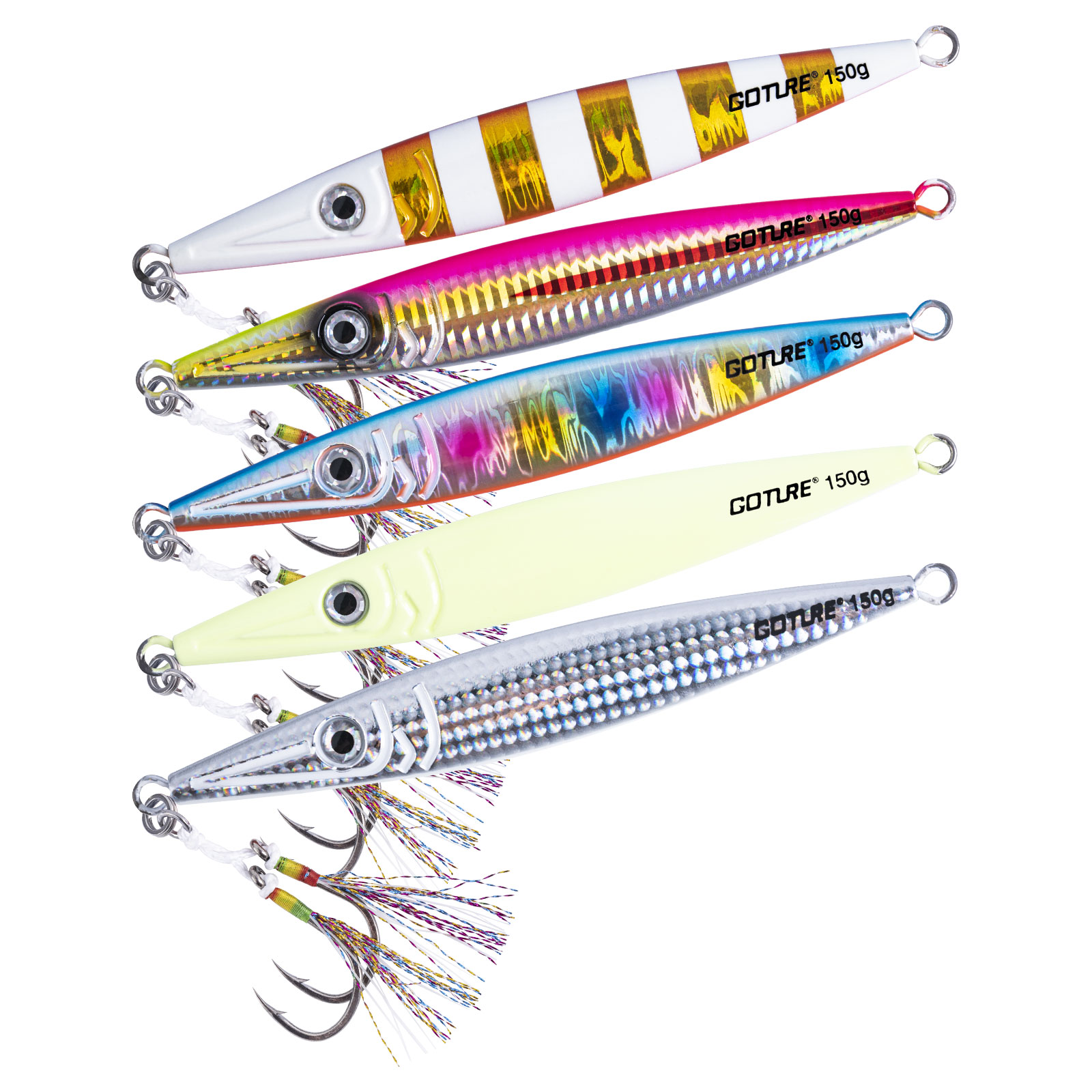 Goture Luminous Fast Sinking J - Jigger Double Sided avaliação e preço