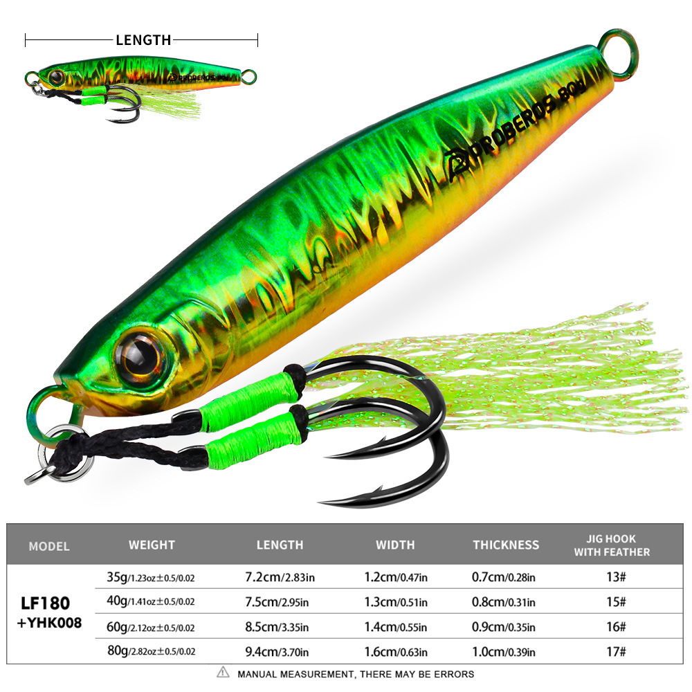 LHFSH 35g-80g Long Cast Metal  - Jigger Double Sided avaliação e preço