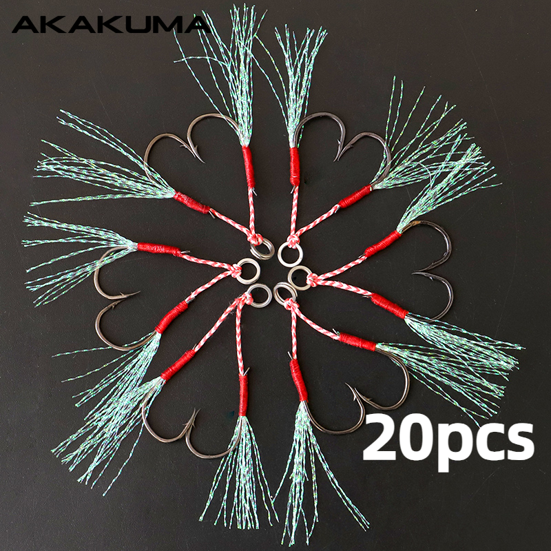 10Pcs Fishing Hooks Single Hoo - Jigger Double Sided avaliação e preço