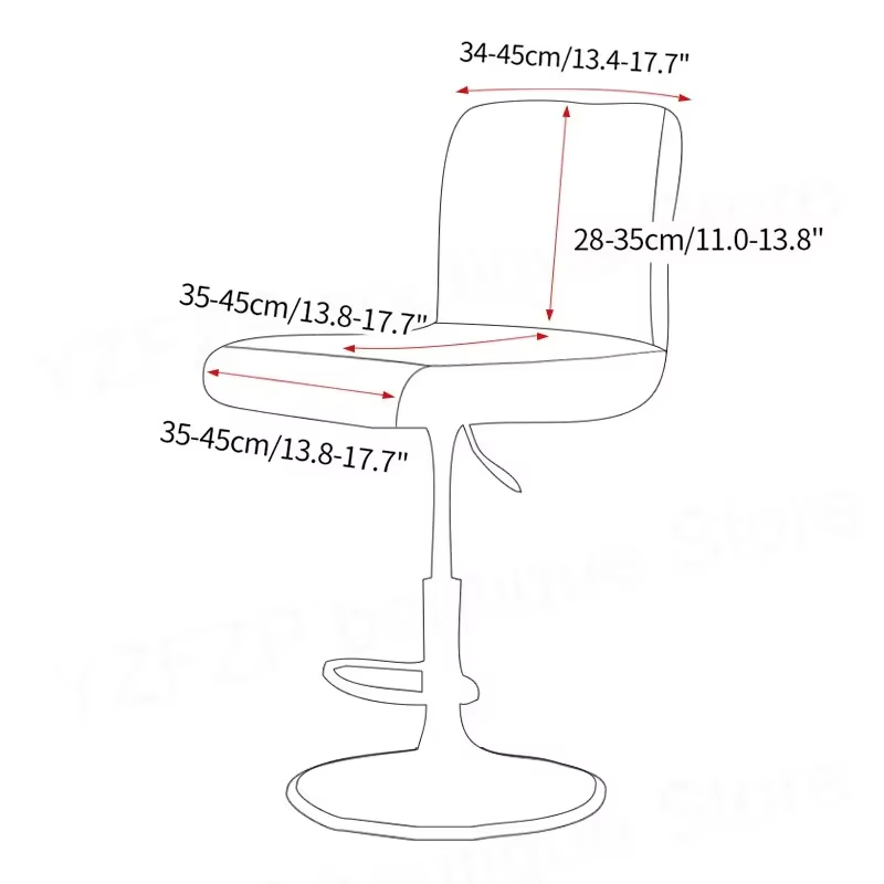 Jacquard Bar Stool Chair Cover - Home Bar Lounge avaliação e preço