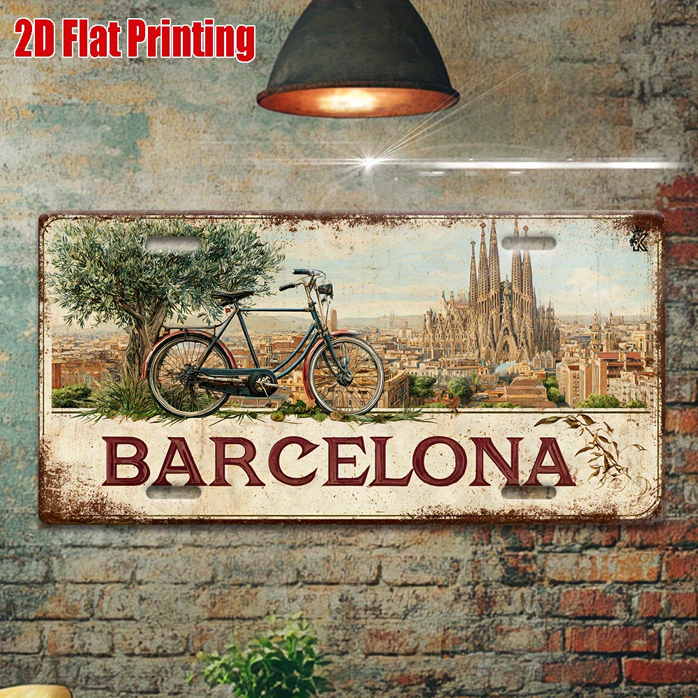 2D Flat, 1 Piece Vintage Metal - Home Barcelona avaliação e preço