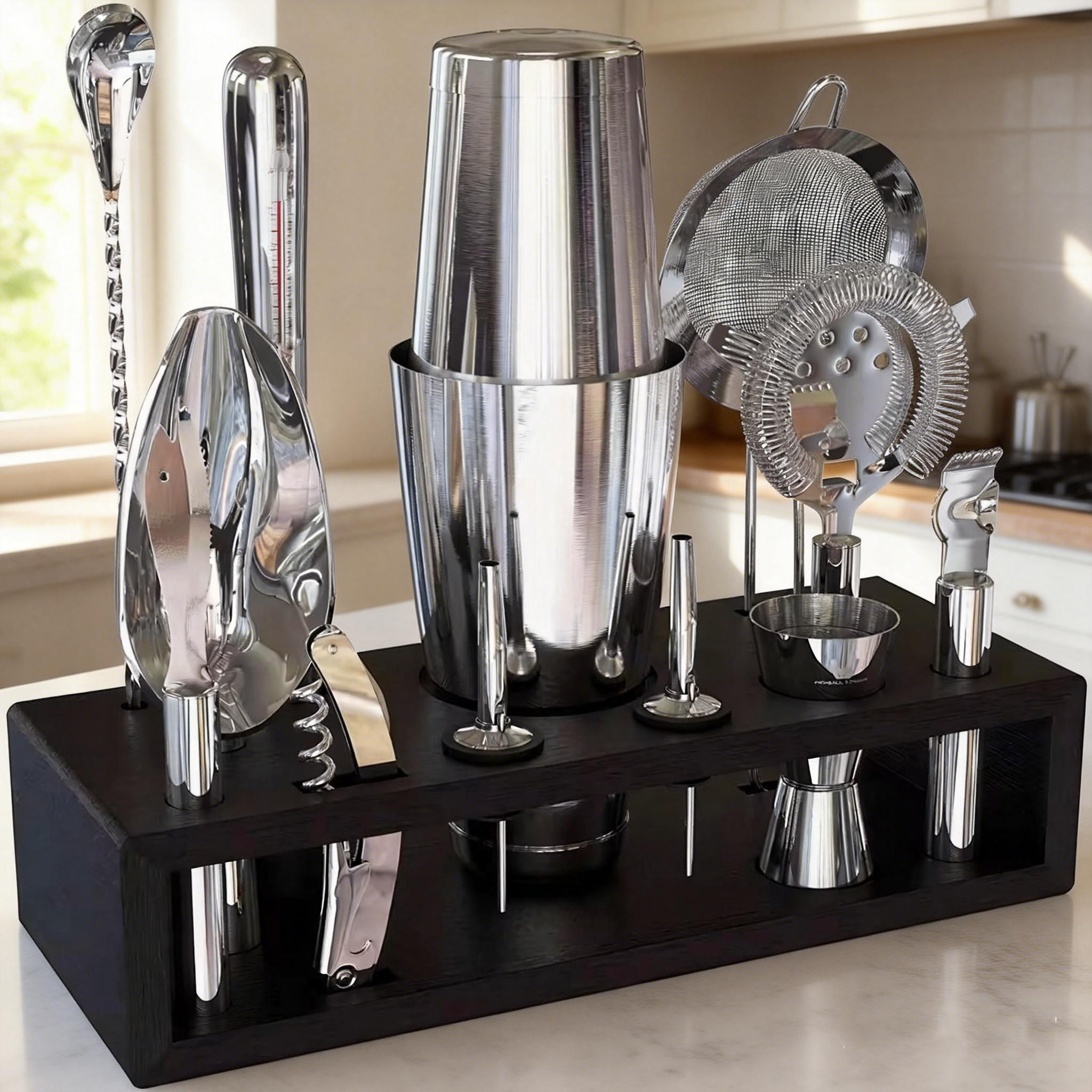 stllCamol 14-Piece Stainless S - Boston Shaker Set avaliação e preço