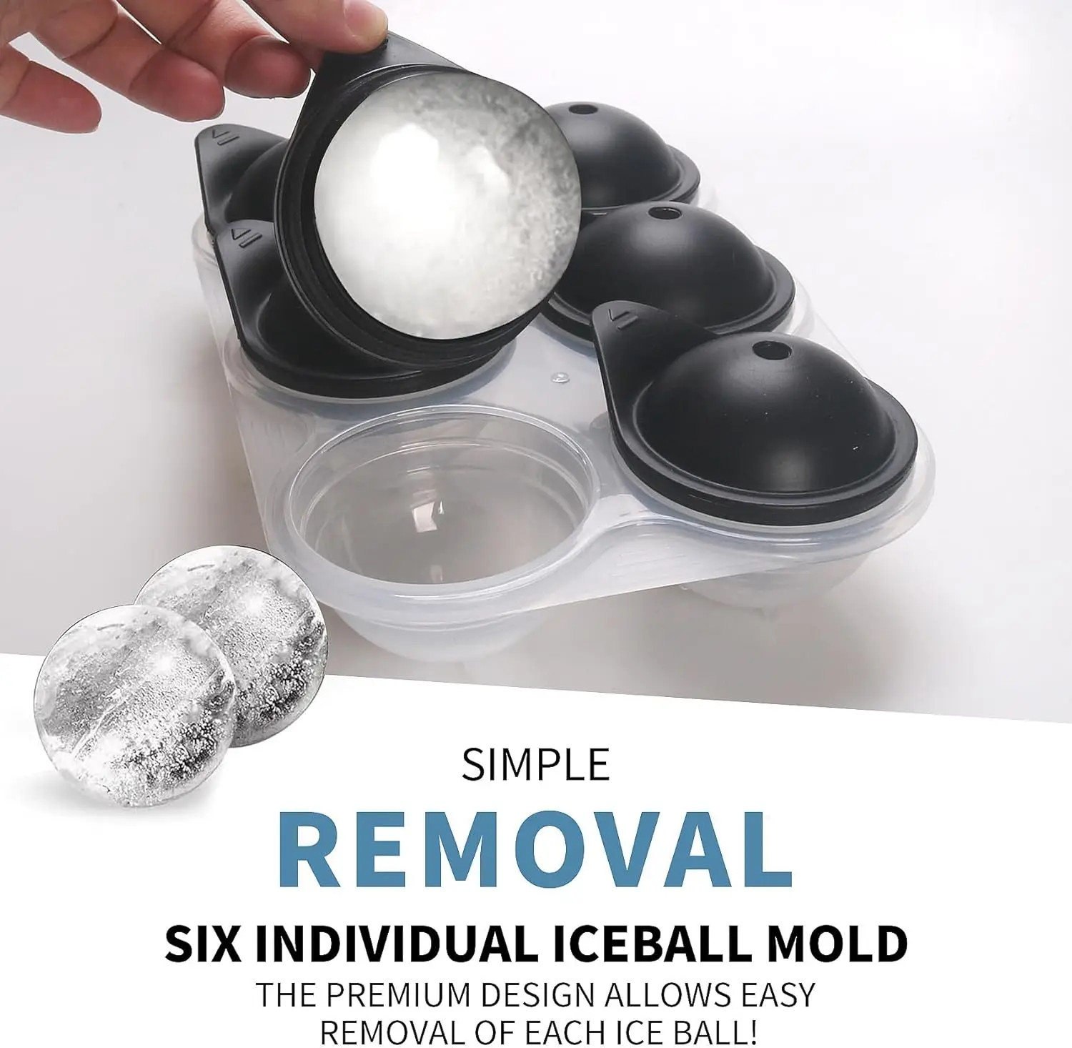 Large Silicone Ice Cube Tray W - Ice Mold Sphere avaliação e preço