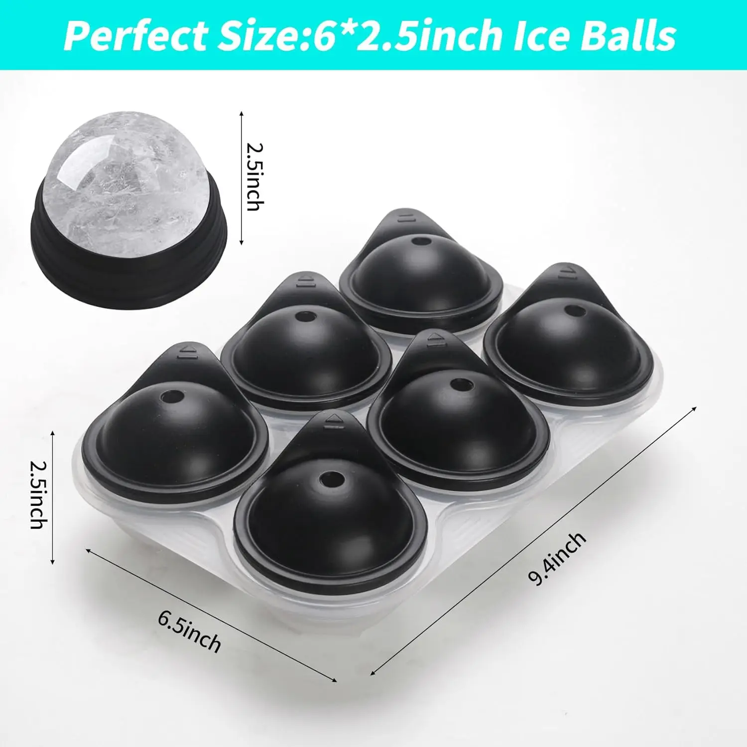 Large Silicone Ice Cube Tray W - Ice Mold Sphere avaliação e preço