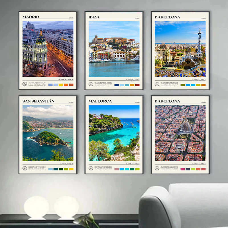 Spain Travel Scenery Poster Se - Home Barcelona avaliação e preço