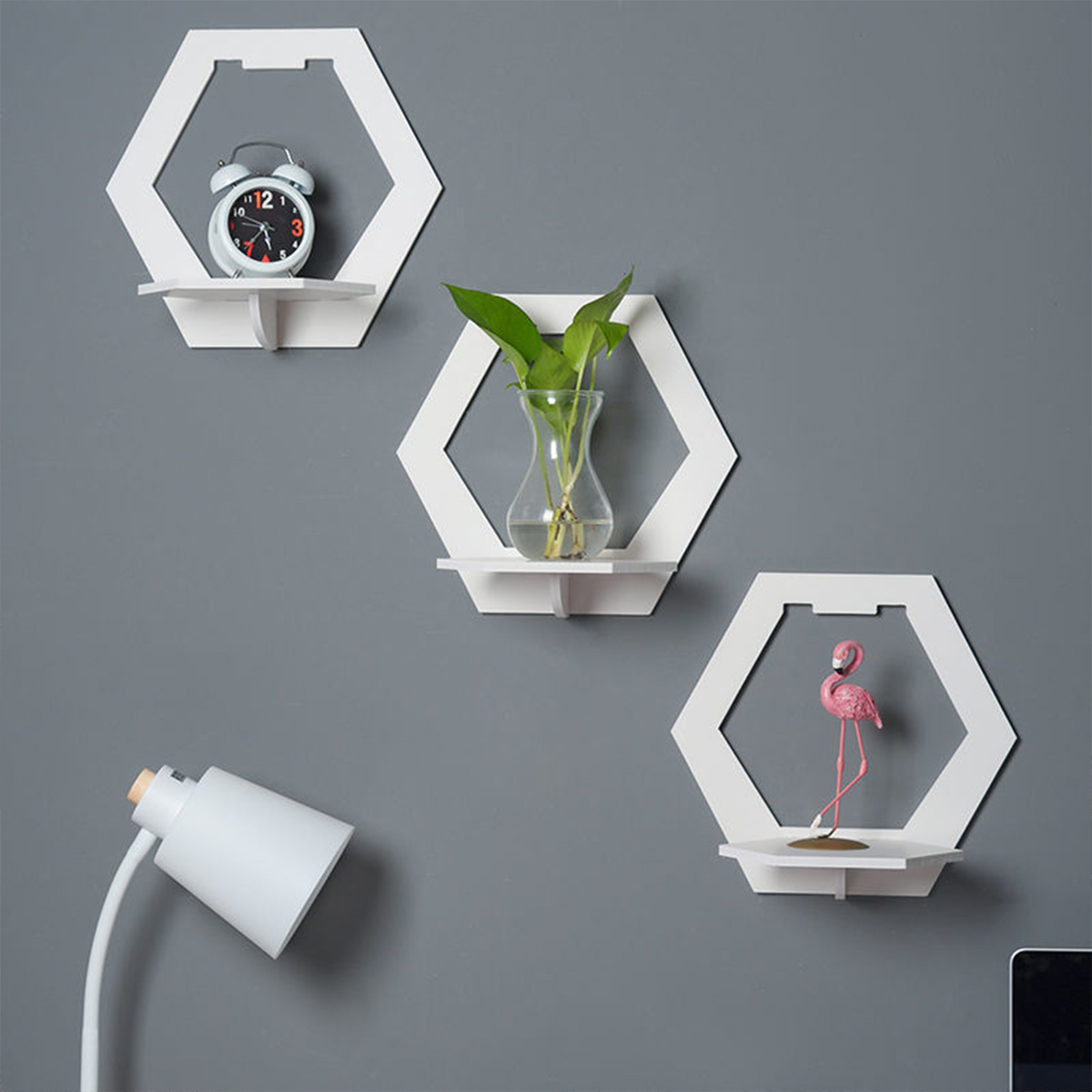 3Pcs Wall Organizer Wall Shelf - Home Bar Shelf avaliação e preço
