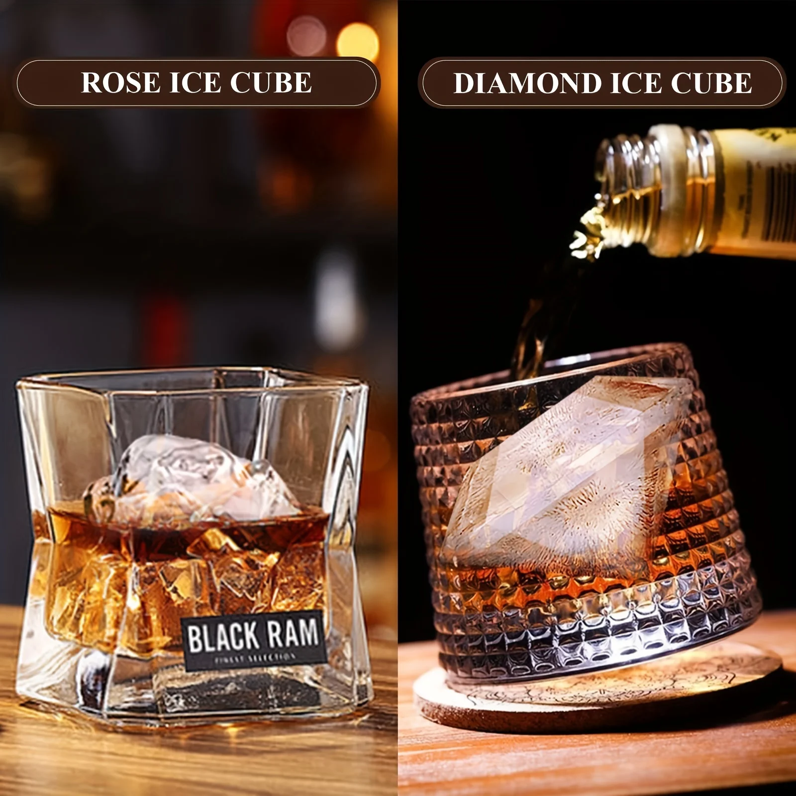1pc 3D Rose Ice Cube Mold, Squ - Ice Mold Sphere avaliação e preço