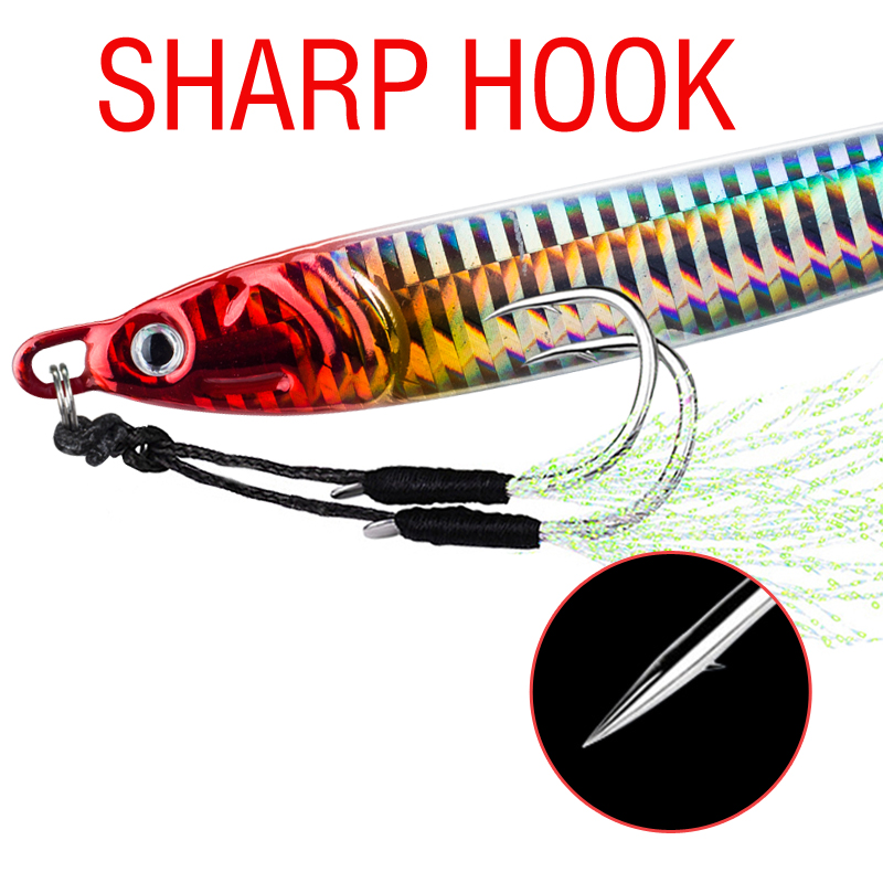 7Pcs 40g 60g 80g 100g Luminous - Jigger Double Sided avaliação e preço