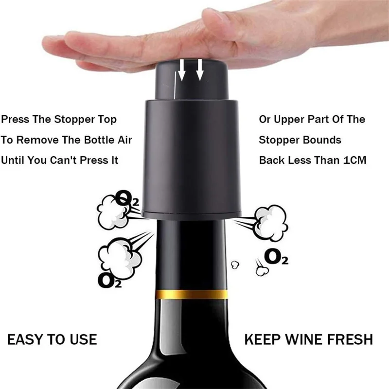 Vacuum Wine Preserver with Tim - Wine Preservation Pump avaliação e preço
