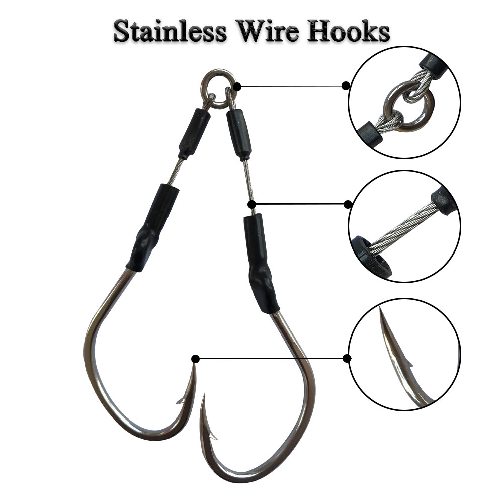2pairs/bag Slow Fast Jigging H - Jigger Double Sided avaliação e preço