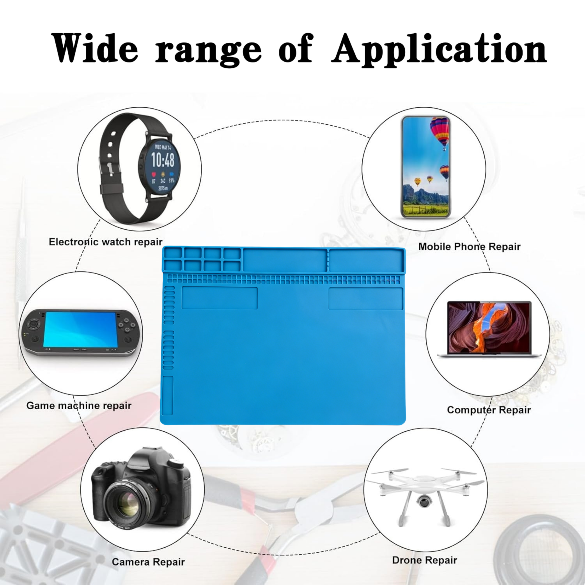 Blue Large Silicone Work Mat N - Bar Mat Rubber avaliação e preço