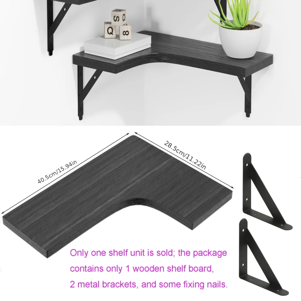 Natural Wood Grain Floating Sh - Home Bar Shelf avaliação e preço