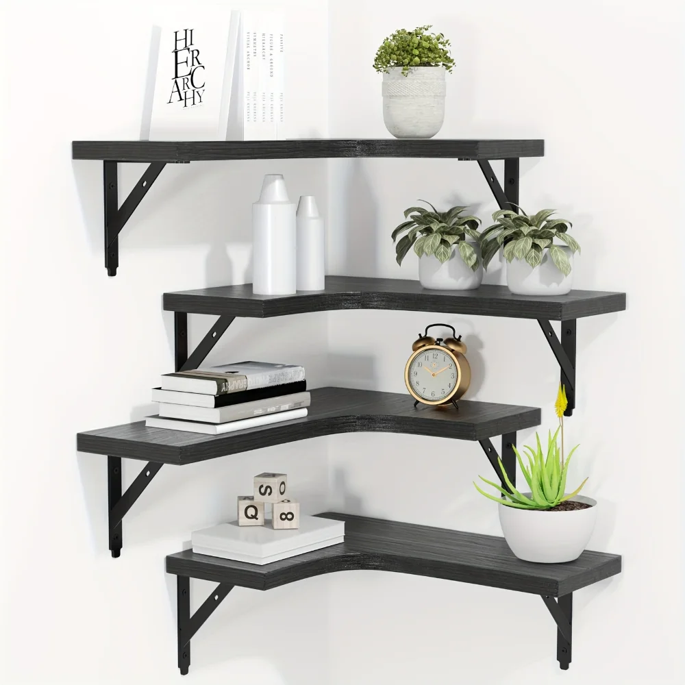 Natural Wood Grain Floating Sh - Home Bar Shelf avaliação e preço