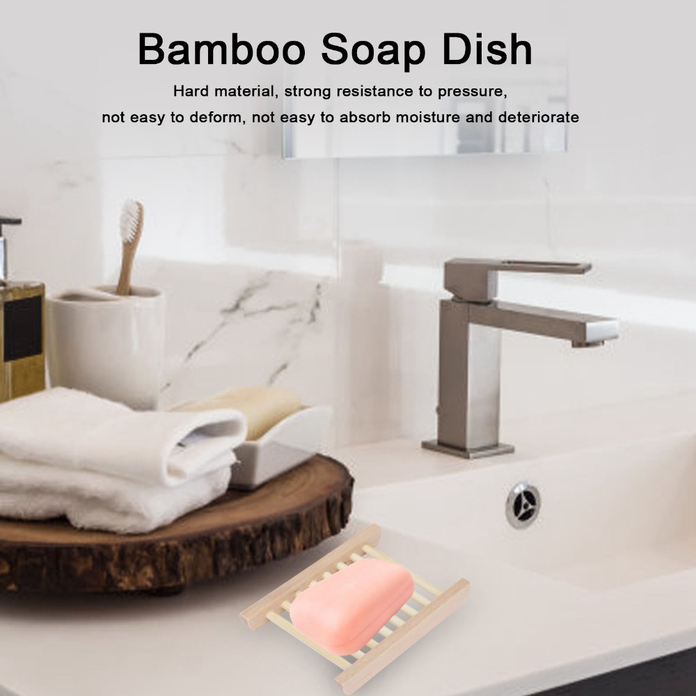 5 PCS Natural Wood Soap Dish S - Home Bar Supplies avaliação e preço