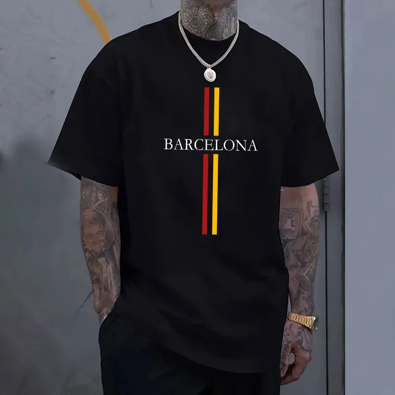 Barcelona Men's Cotton T-shirt - Home Barcelona avaliação e preço