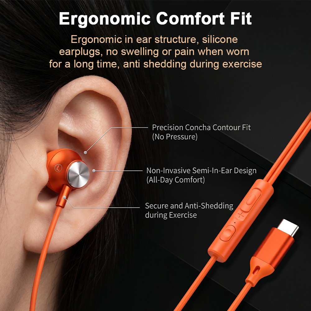 USB Type C Wired Headphones Fo - Home Bar Iphone avaliação e preço