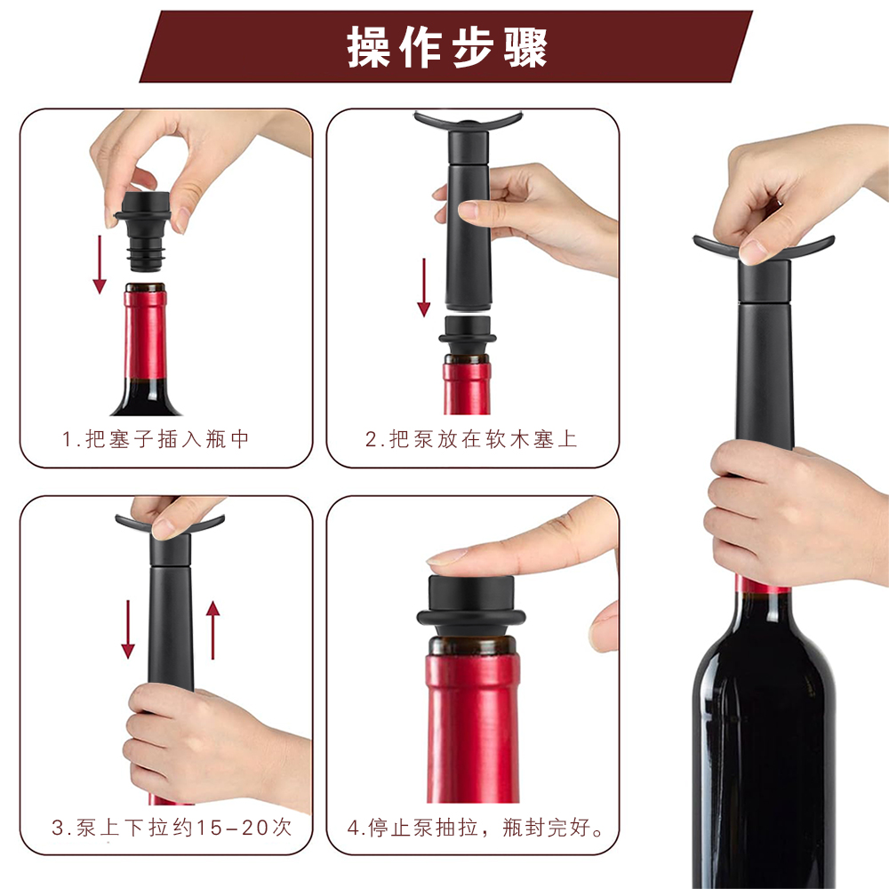WOTOR Wine Stoppers ABS Plasti - Wine Preservation Pump avaliação e preço