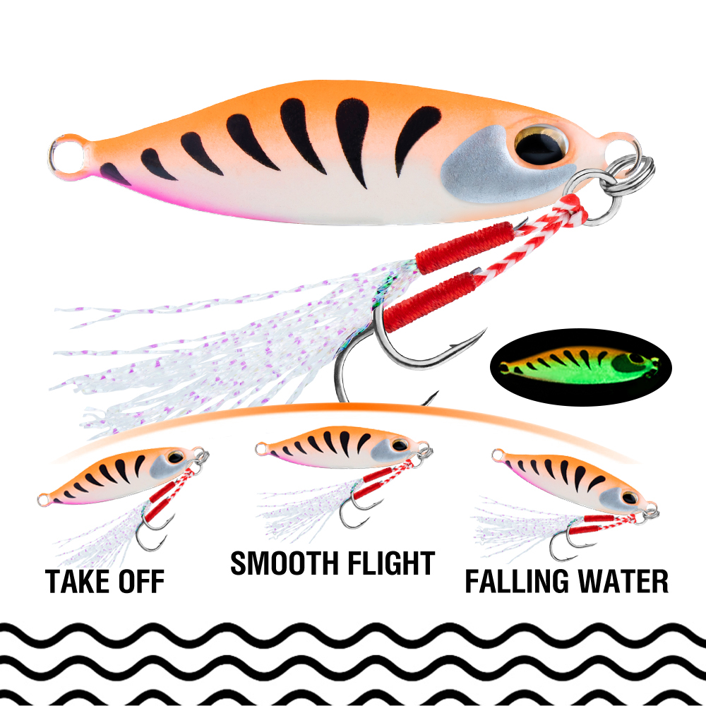 5Pcs Jig Bait 7G/10G/15G/20G S - Jigger Double Sided avaliação e preço
