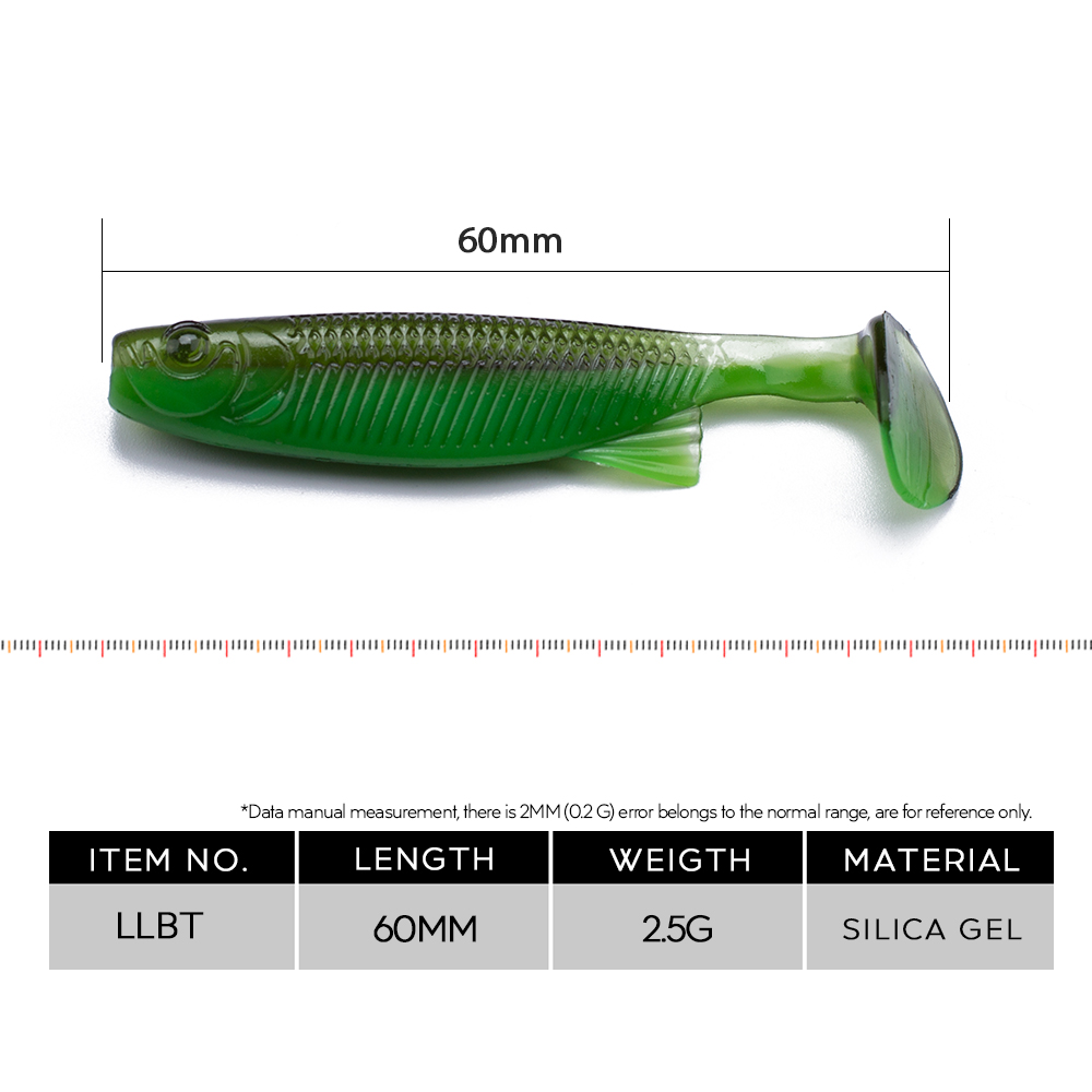 Hanlin 10/20pcs Soft Baits Wor - Jigger Double Sided avaliação e preço