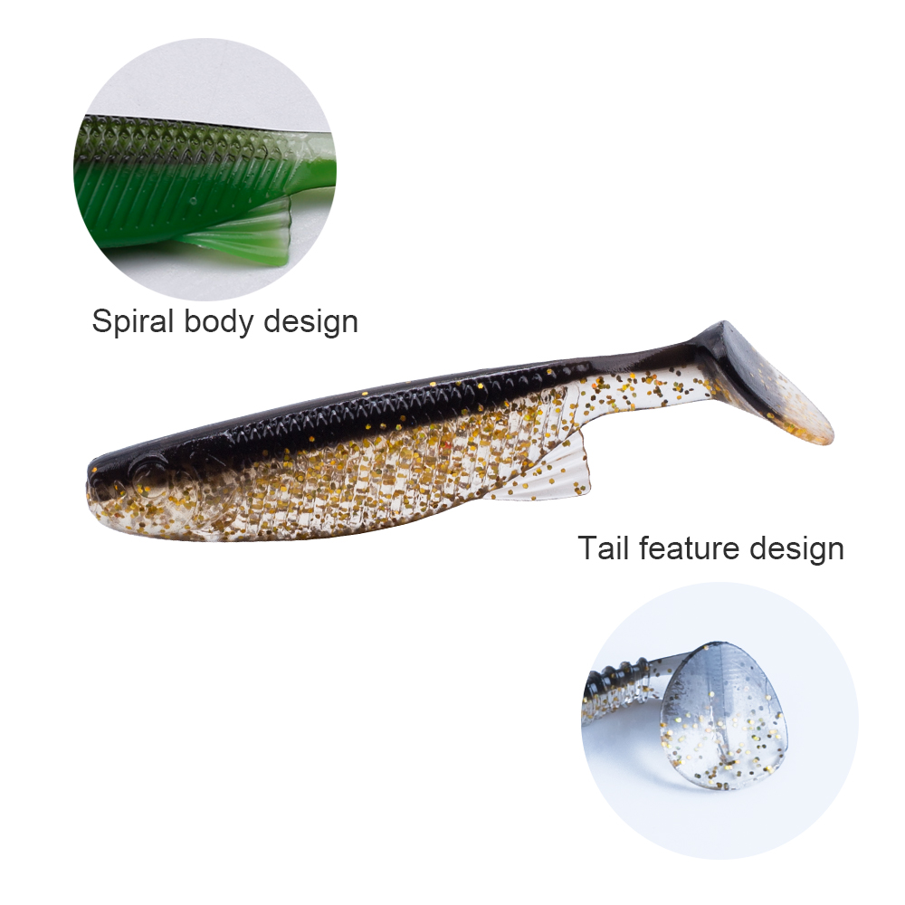 Hanlin 10/20pcs Soft Baits Wor - Jigger Double Sided avaliação e preço