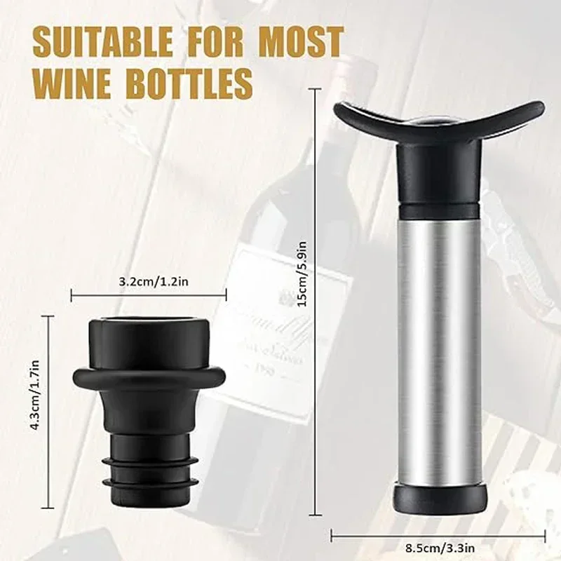 Vacuum Wine Pump Kit with Wine - Wine Preservation Pump avaliação e preço