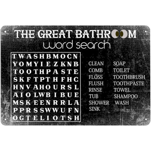 Funny Bathroom Word Search Met - Home Bar Word avaliação e preço