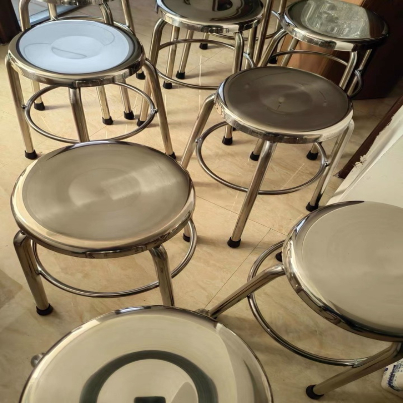304 Stainless Steel Round Stoo - Home Bar Lounge avaliação e preço