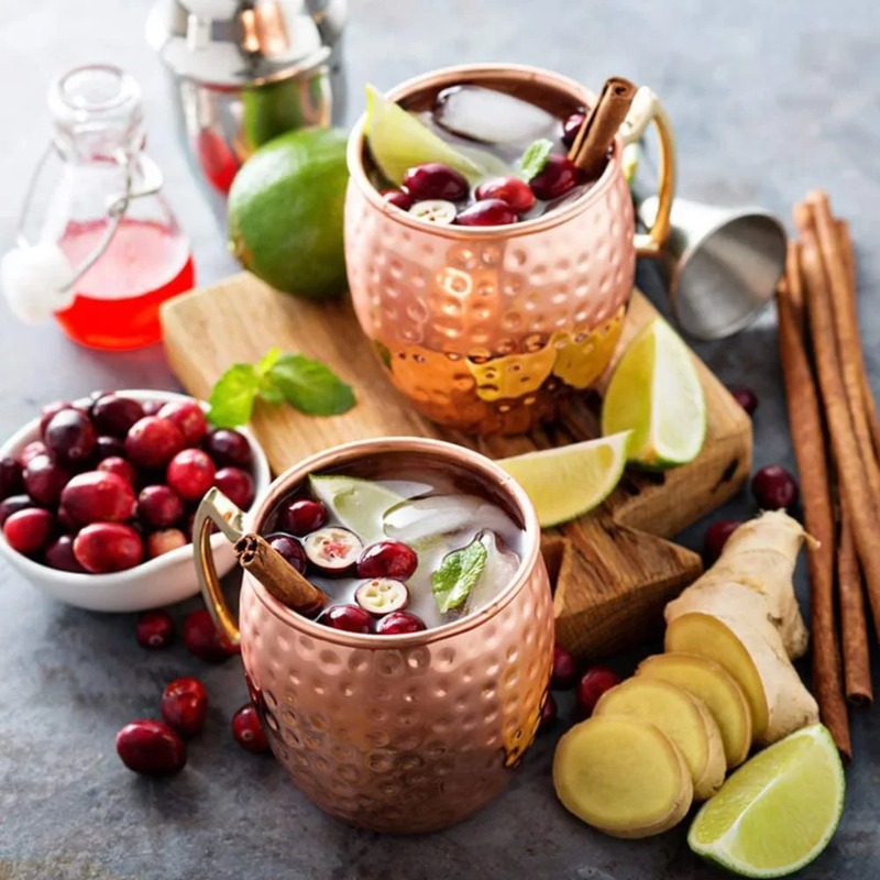1-6PCS Cocktail Wine Cup Mosco - Mule Copper Mug avaliação e preço
