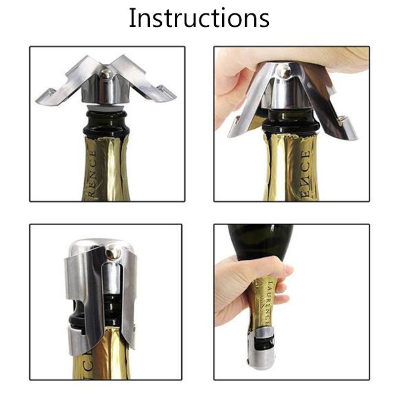 Stainless Steel Champagne Bott - Wine Preservation Pump avaliação e preço