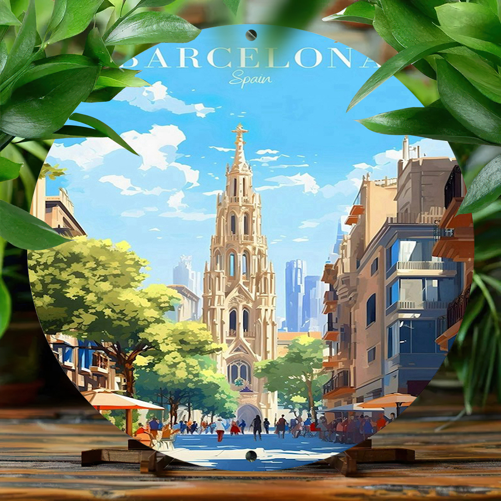 Barcelona Spain Scenic Illustr - Home Barcelona avaliação e preço