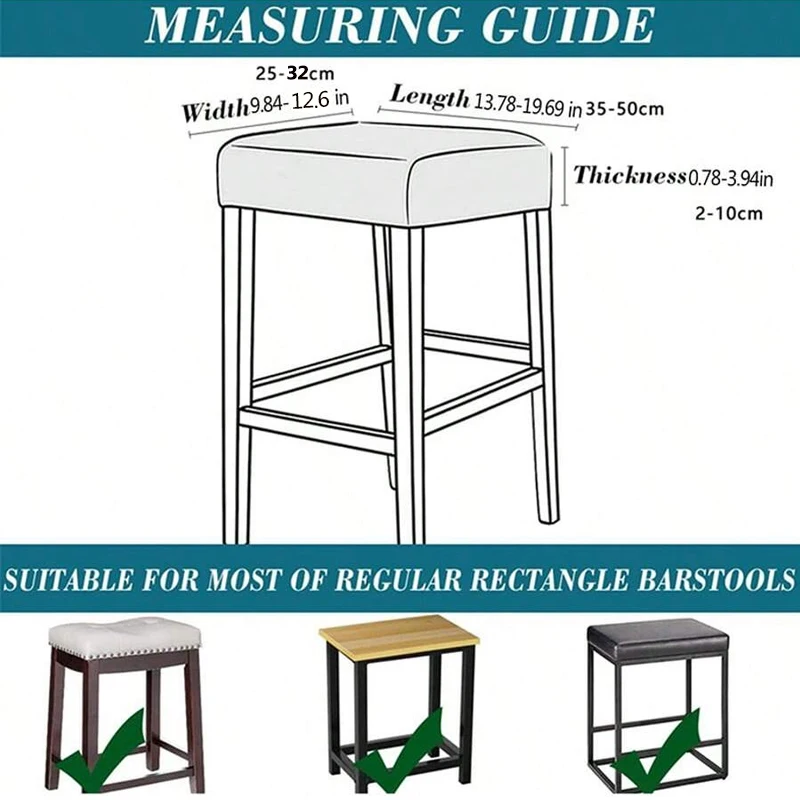 1/2pcs Bar Stool Cover Elastic - Home Bar Lounge avaliação e preço