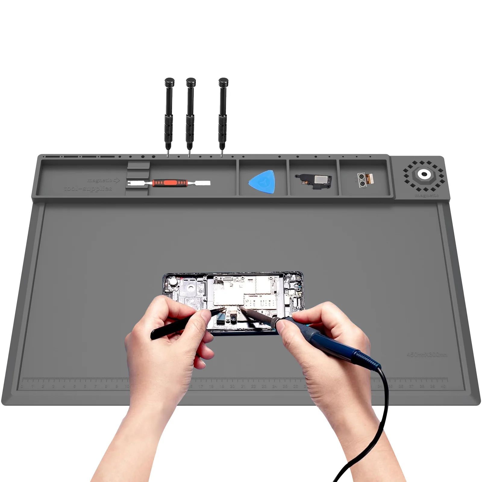 Soldering Station Mat Silicone - Bar Mat Rubber avaliação e preço