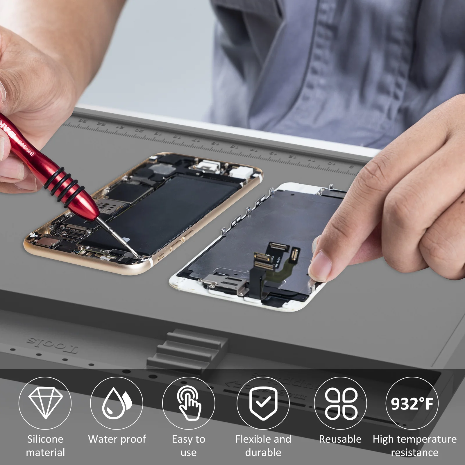 Soldering Station Mat Silicone - Bar Mat Rubber avaliação e preço