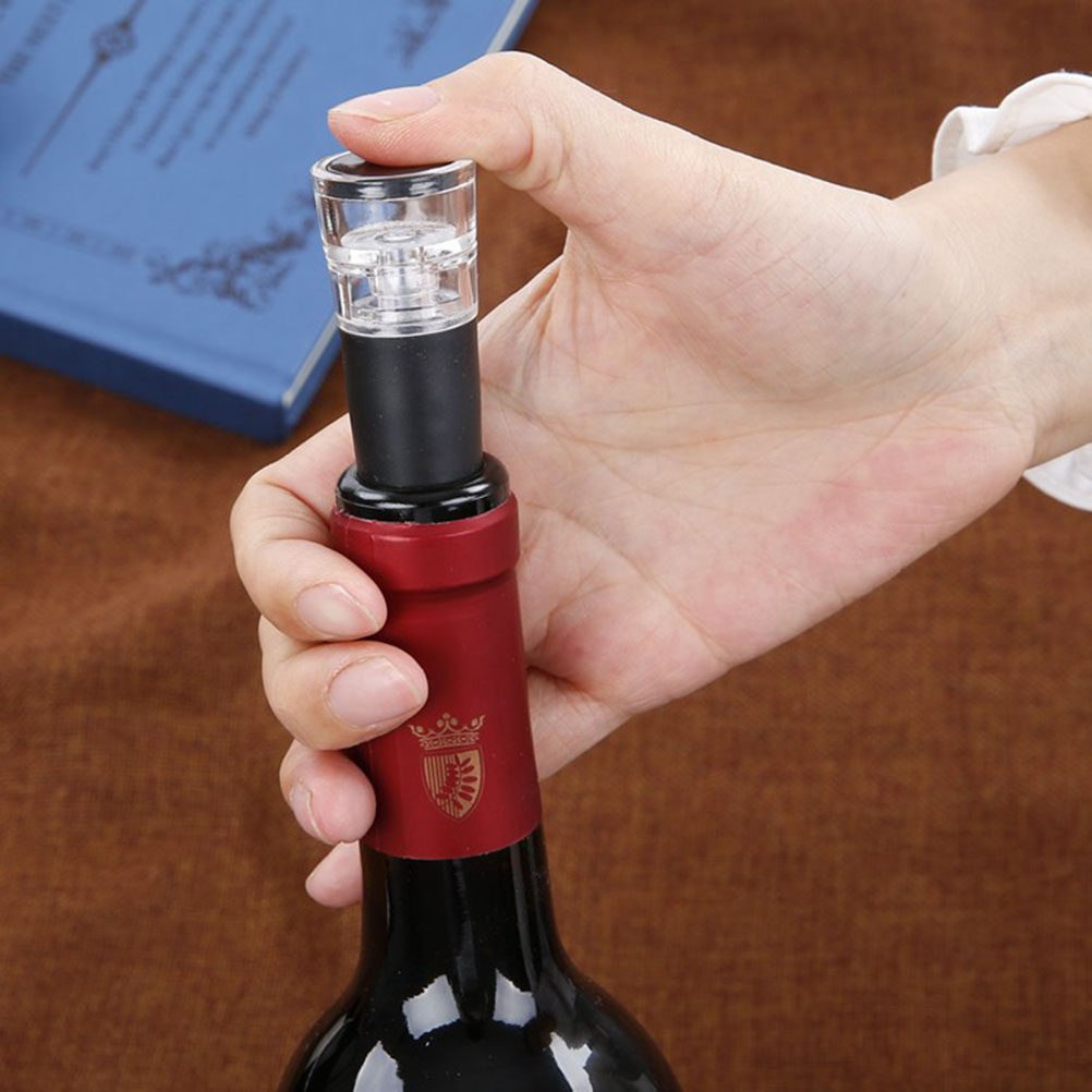 Vacuum Wine Stopper Acrylic Th - Wine Preservation Pump avaliação e preço