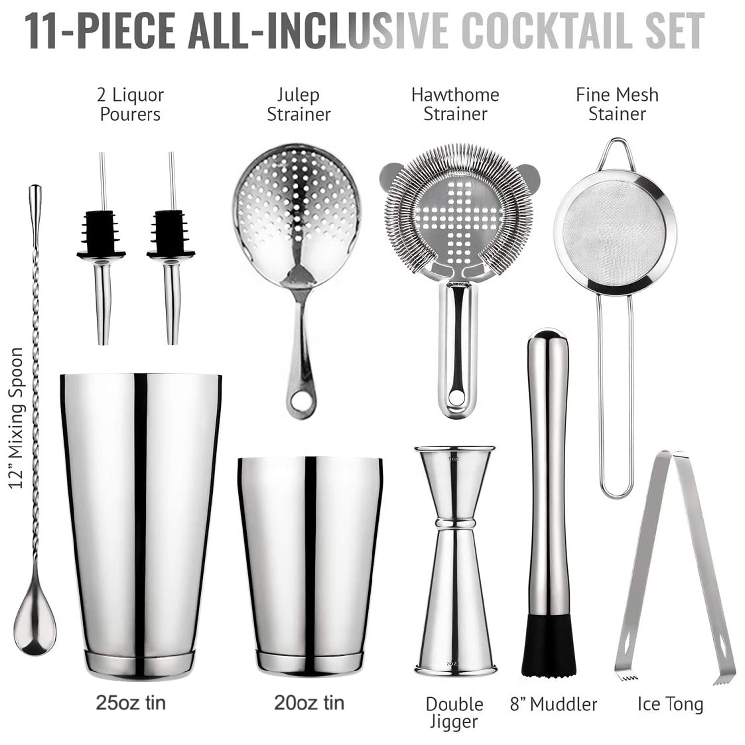 stllCAMOL FACTORY 11 Pieces Si - Boston Shaker Set avaliação e preço