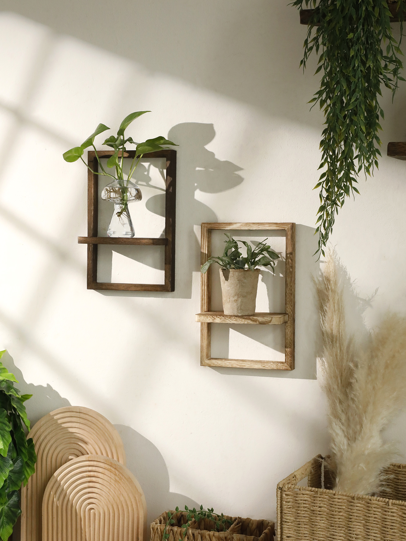 Wooden Display Shelf Floating  - Home Bar Shelf avaliação e preço